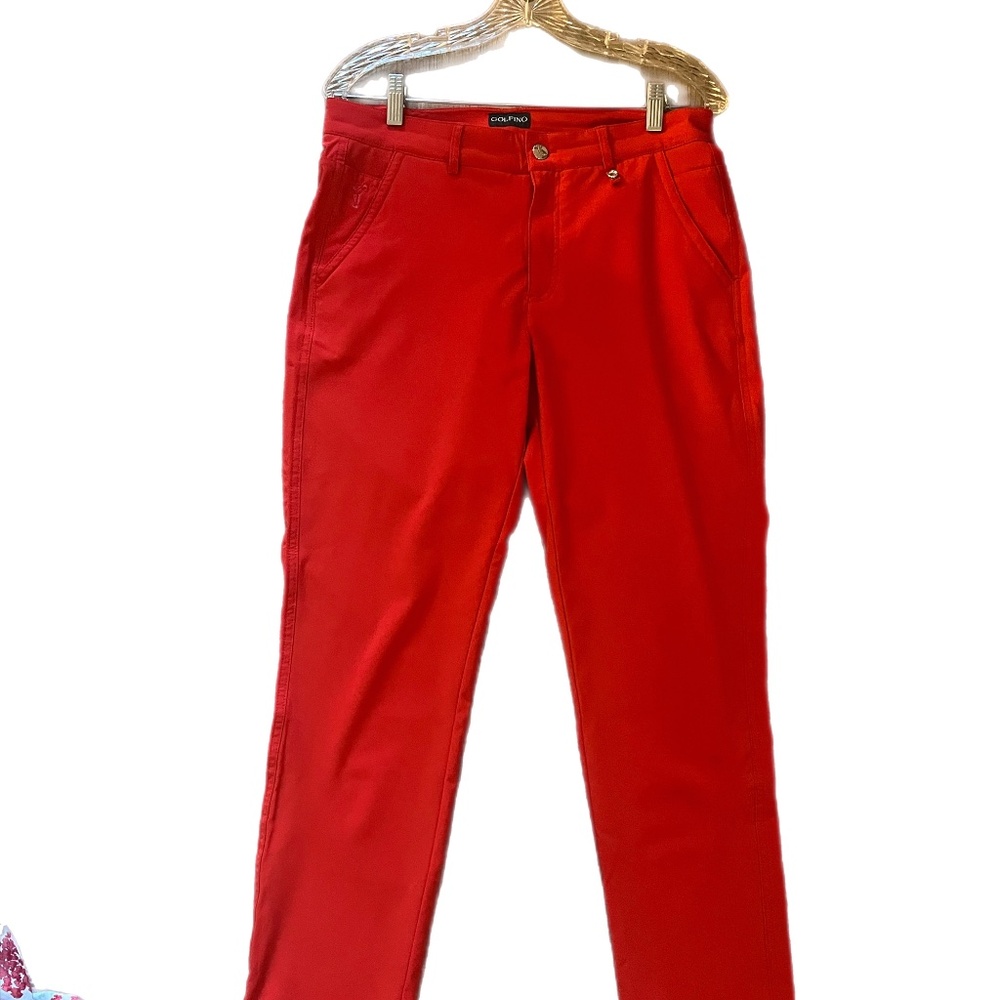 Red Golf Sports stretchy Logo pocket minimalist conservative Athleisure pants